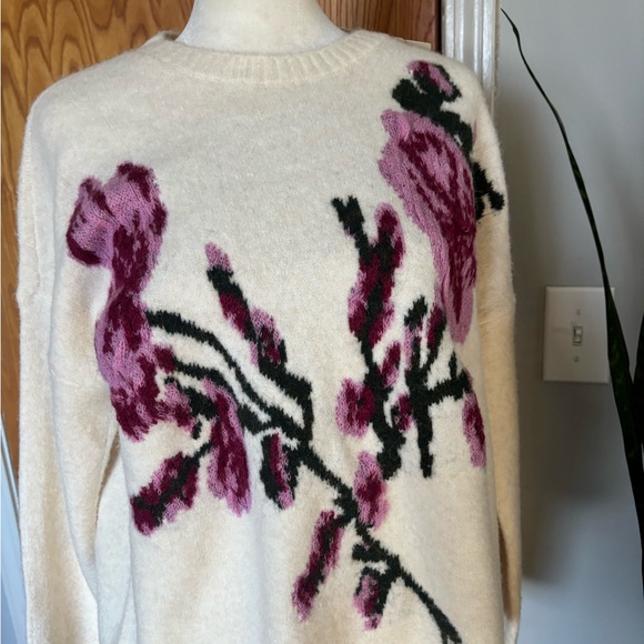 Ted baker Floral Jacquard  Cream Sweater - Picture 2 of 7